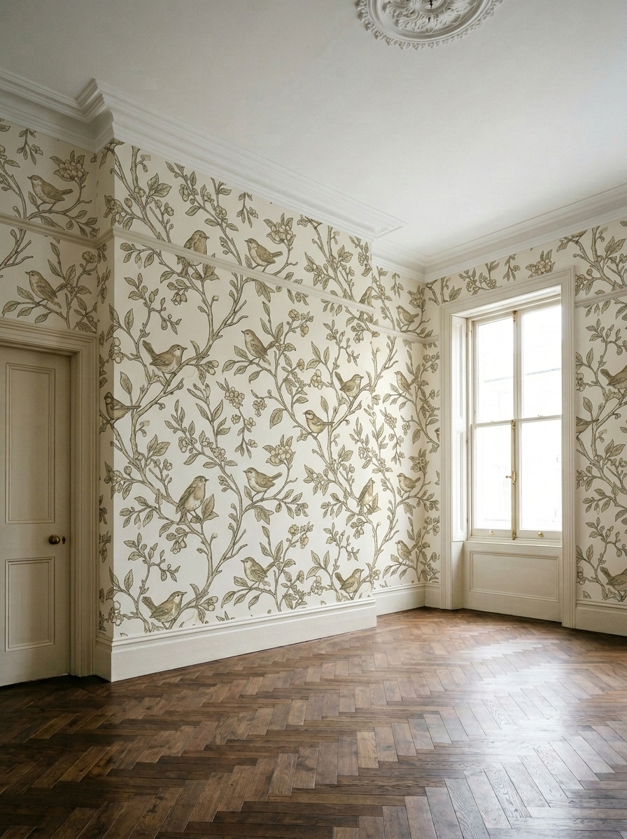 Botanical Birds · Beige — rendered right inside the storefront